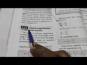 Lateral magnification in spherical mirrors 2/9/22