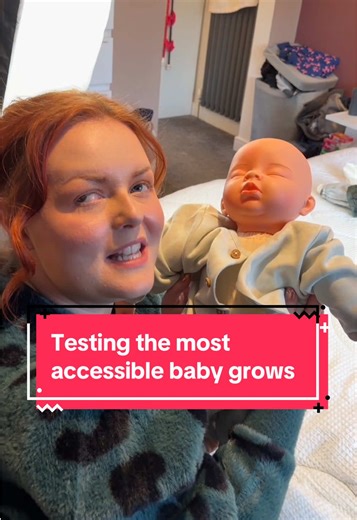 Testing Accessible Baby Grows and Sleep Suits for Blind Parents