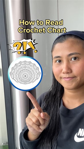 Learn how to read crochet chart easily. #crochet #crochetpatterns #beginnercrochet #crochettutorial