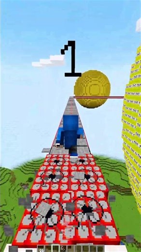 Minecraft : Tnt Run Run 😍 (Insane End) Wait For It(Freaks)#minecraft #shorts