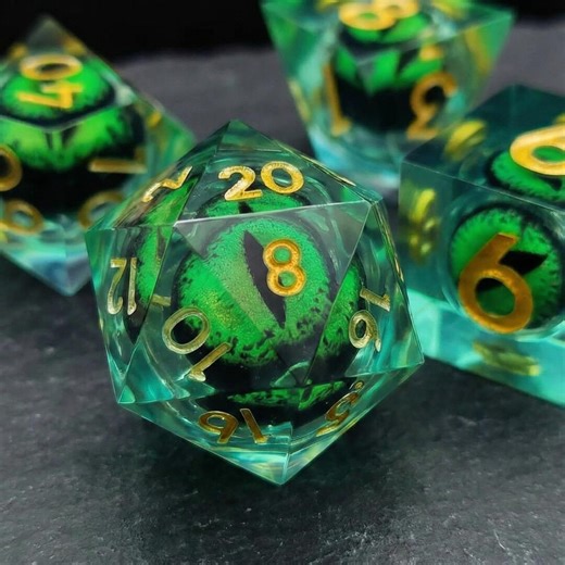 Liquid Core Dice Set, DND Dice Set, Liquid Core DND Dice, Resin Dice Set, Polyhedral Dice Set, DND Dice Box, Dungeon Master Gifts - Etsy