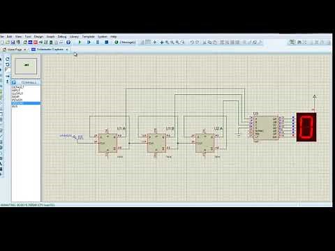 asynchronous up counter and down counter modulo 8 using D flip flop