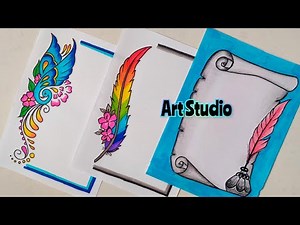 3 New Border Designs/Project Work Designs/Projector/Side/Front Page Design/Book/File Decoration Idea