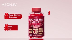 Magnesium Glycinate Gummies 600mg, Sugar Free Magnesium Gummies for Adults | High Absorption Magnesium Supplement, Chewable Potassium Supplements for Body Support, Zzz and Relaxation, 120 Count
