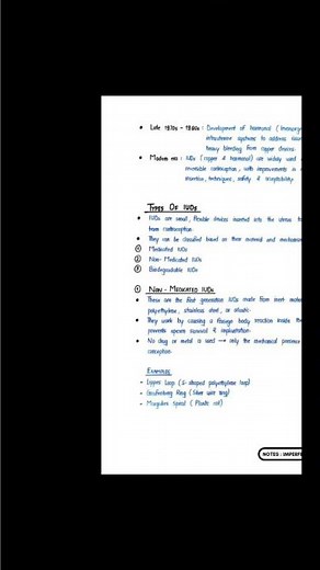 Intrauterine Drug Delivery System Notes | NDDS B Pharm 7th Semester