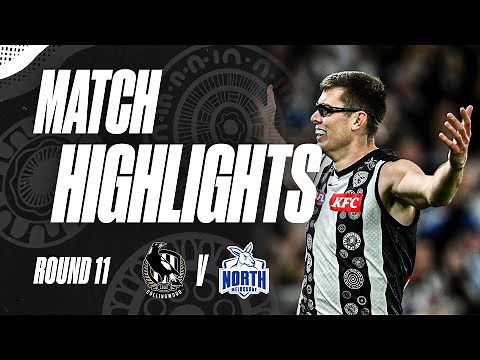 Magpies celebrate two big milestones against the Roos | Match Highlights