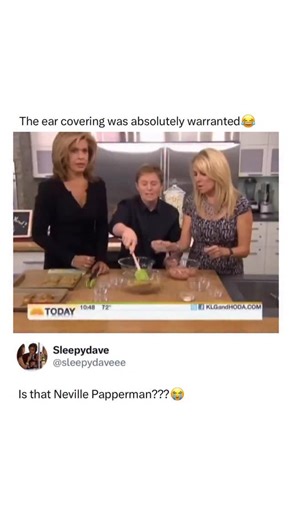 Memes, Entertainment, News on Instagram: "The moment comes from a segment on The Today Show where Kathie Lee Gifford was joined by actor and former iCarly star Reed Alexander, best known for playing Neville Papperman. During the segment, Alexander let out an unexpectedly loud, high-pitched laugh that caused Gifford to instinctively cover her ear mid-conversation, leading to a perfectly timed and unintentionally hilarious exchange. The clip has since resurfaced online, with viewers amused by both