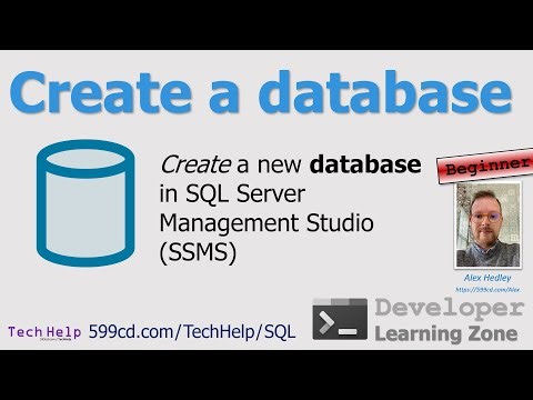 Create a Database in MS SQL Server using SSMS
