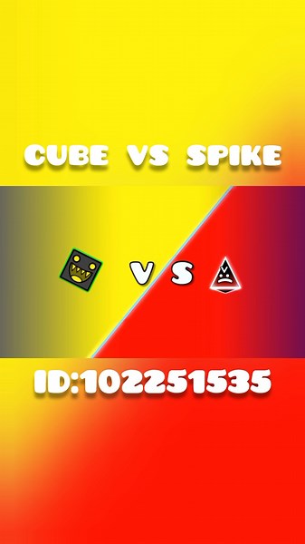 cube vs spike Geometry Dash 2.2 #geometrydash #gd #meme #shorts #short