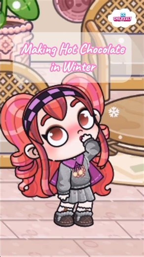 【AW ASMR】 MAKING HOT CHOCOLATE IN WINTER 🍫 | CC Sheverly | #ccsheverly #avatarworld #pazu #asmr