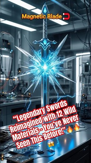 “Legendary Swords Reimagined with 12 Wild Materials – You’ve Never Seen This Before!”🔥🔥😱