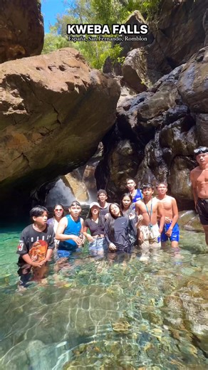 Discover the hidden gem of Kweba Falls 🌊✨ Stunning rock formations and refreshing cold waters await you in Barangay España, San Fernando, Romblon! 🪨💦 #fblifestyle #KwebaFalls #Romblon #Sibuyan #SibuyanIsland | Sibuyan Island, Romblon PH