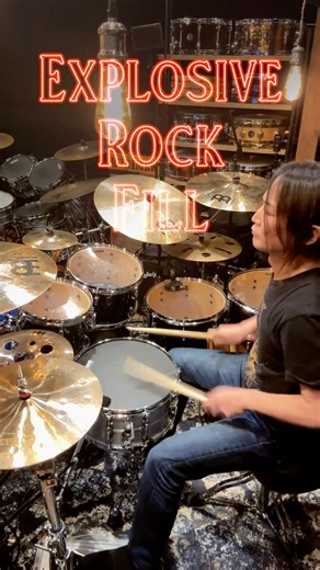 Explosive Rock Fill🥁 Drum Lesson 562 #drumfill #drumlesson #drums #shorts