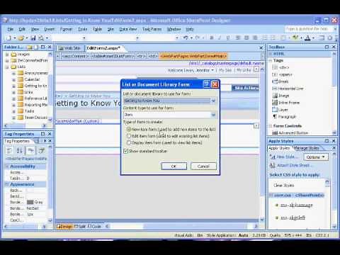 Create Custom List Form For A SharePoint List