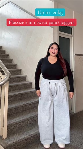 Plus Size 2-in-1 Sweatpants & Joggers