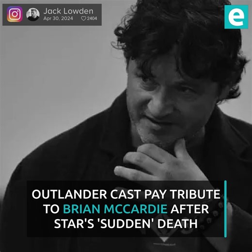 Outlander cast pay tribute to Brian McCardie after star's 'sudden' death | Edinburgh Live