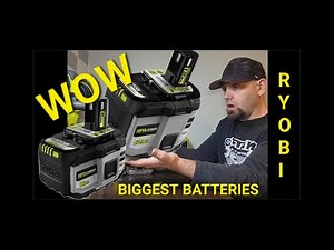 Ryobi most powerful 18V battery 8ah and 12ah