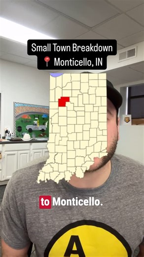 Nate Spangle on Instagram: "Small Town Breakdown 📍 @monticelloindiana in @enjoywhitecounty Places to check out: 1. @indiana_beach 2. Esmerelda’s Pancake House 3. Oak and Barrel 5. Kaminsky Park 6. @madamcarroll #indiana #thingstodoinindiana"