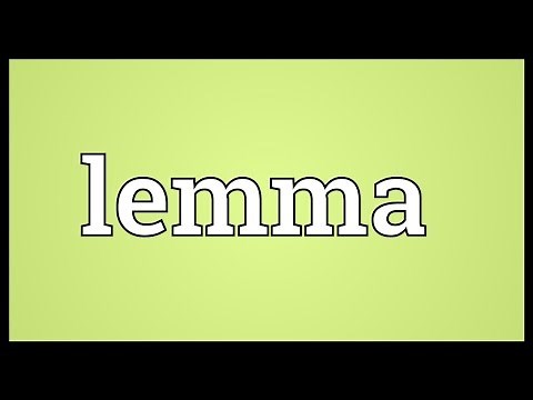 Lemma Meaning