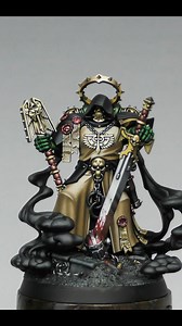 The complete tutorial series about painting Asmodai Master of Repentance is available on my patreon. The miniature was fully hand painted with a brush and acrylic paints from Monument Hobbies, but I made there also a list of Vallejo alternatives for the colors that I used and presented them in color squares 🙂 #darkangels #warhammer40000 #spacemarines | Flameon Miniatures