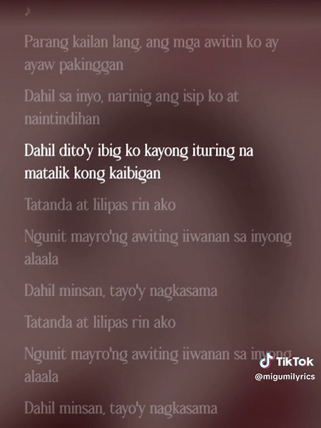 Handog - Florante... #foryoupage #migumilyrics #fyp