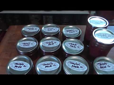 Canning Tomato Paste