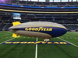Setup Of The Remote Controlled Good Year Blimp