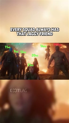 Don’t be that laggy friend, play with ExitLag on! 😎
