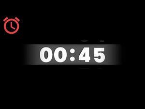 45 Seconds Digital Countdown Timer With Clock Sound
