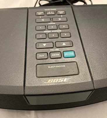 Bose Wave Radio Model AWR1-1W Alarm Clock AM/FM Radio Black-No Remote TESTED | eBay