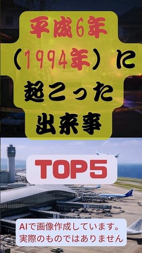 【平成6年】1994年、日本を揺るがした出来事TOP5 【覚えていますか？】 #平成6年 #1994年 #日本の出来事 #懐かしいニュース