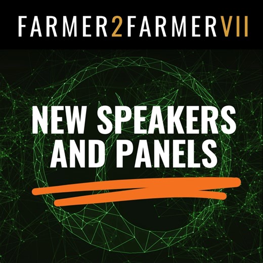 Farmer2Farmer is nearly here. Don’t miss three days of practical insights, real conversations, and proven strategies you can put to work immediately. Registration is filling quickly—lock in your spot today! www.farmer2farmer.ag #farmersfirst #farmer2farmer #F2FVII | FBN Farmers Business Network, Inc.