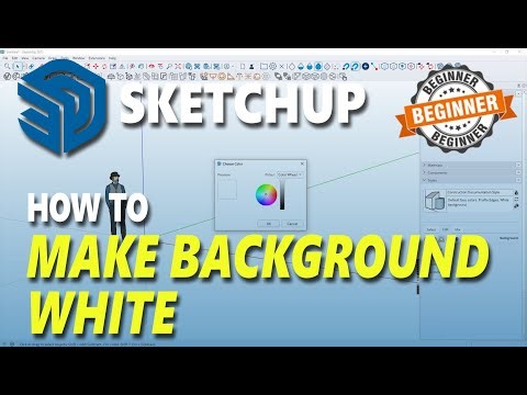 Sketchup How To Make Background White