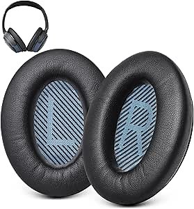 Ear Pads Replacement for Bose SoundLink AE2 - GEVO Earpad Cushions for SoundLink AE2 / SoundLink Around Ear ii Wireless Headphones with Premium Protein Leather Noise Isolation Memory Foam (Black)