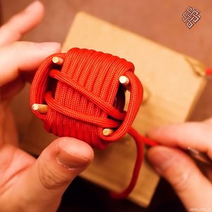 19K views · 101 reactions | DIY Monkey's Fist Jig For LESS Than $1 | The Weavers of Eternity Paracord | Facebook