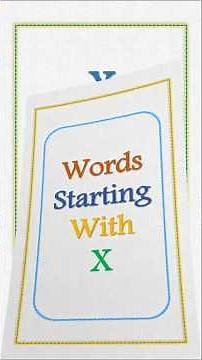 Alphabet Word Series Part-24(Words Starting With X) #shorts #kidsvideo #kidslearning #alphabet