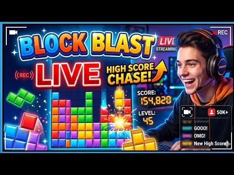 🔴 LIVE Game block blast semoga sampai high score