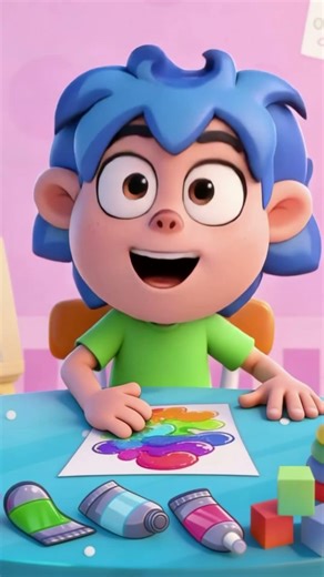 Funny Color Mixing for Kids | 6 vs 7 Challenge #animation