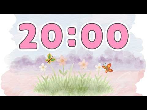 🌸 20 Minute Timer | Spring Pastel Aesthetic | Relax & Focus With Lofi Music