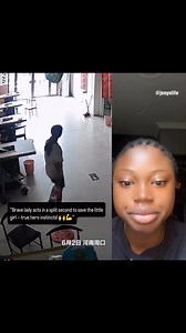 Brave lady acts in split seconds to save little girl #viral #trending #fyp | Jenny's life