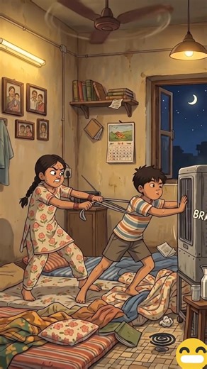 “90’s kids ka asli AC – Cooler 😅”#gibli #nostalgia #90s
