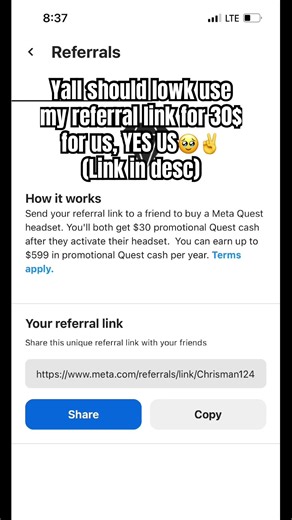 We lowk gonna get paid vro🥹✌️ #viral #meta #metaquest #referralcode #vr #fyp #comedy #invitelink