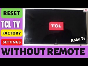 TCL SMART TV FACTORY RESET WITHOUT REMOTE USING WIFI KEYBOARD || ROKU TV RESET