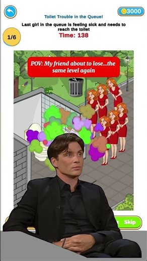 Trouble Puzzle Game 🚽 | Save the Girl Brain Challenge Level #Shorts #viral