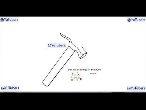 How to draw masonry tools 👷🏼 🔨