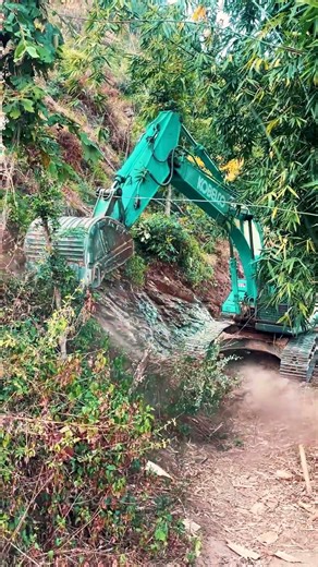 Epic Mountain Road Buiding with Excavator | Excavator Planet