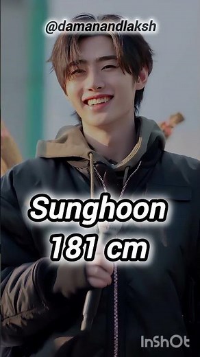 How tall are the Enhypen members # niki # heesung # sunghoon # jay # sunoo # jake # jungwon