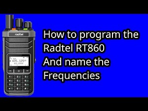 How to program the radtel rt860