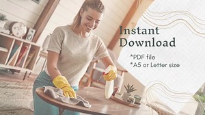 Whole House Deep Cleaning Checklist Printable | Home Organization and Decluttering Guide | Spring and Seasonal Cleaning | Instant Download - Etsy UK