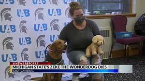 Michigan State University's 'Zeke the WonderDog' dies